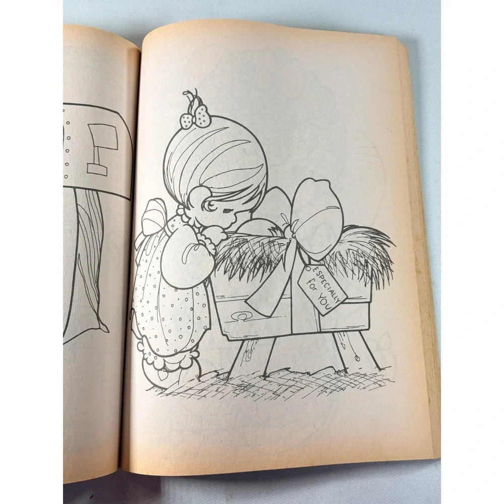 Precious Moments Caring and Sharing Coloring Book Merrigold Press Vintage 1980s